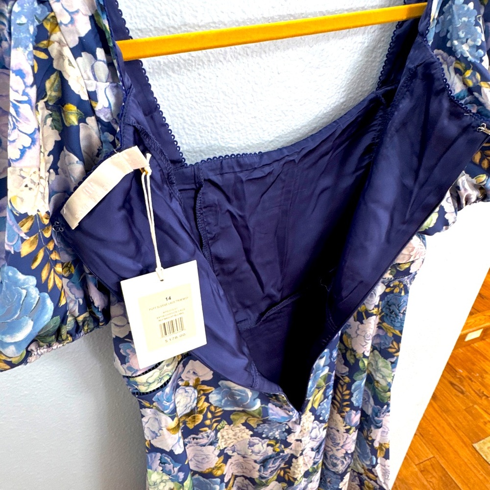 Rachel Parcell Floral Blue Robe